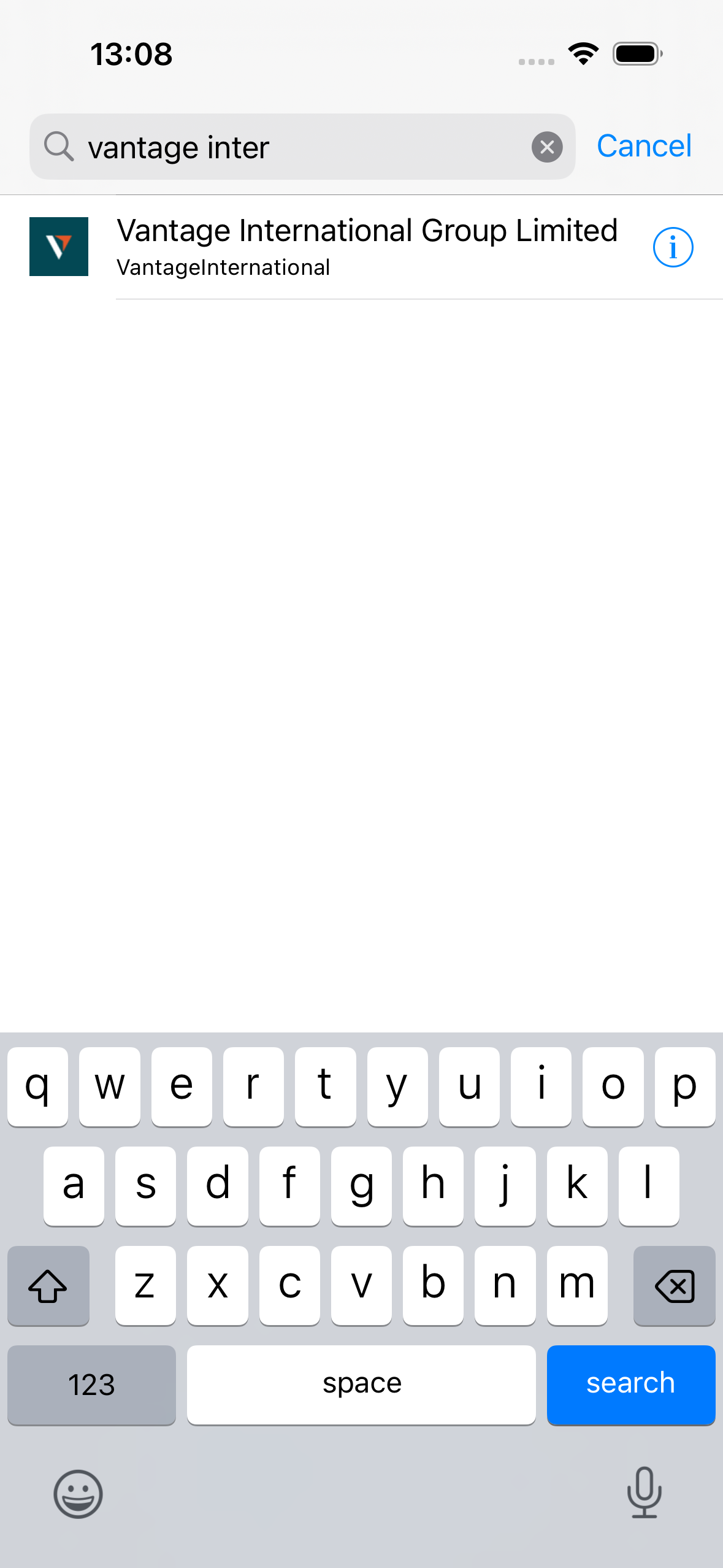 Search for Vantage Server